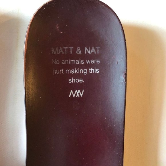 Matt & Nat Vegan Open Toe Slip On Pink Slides Sandals Size 7 - Picture 4 of 6